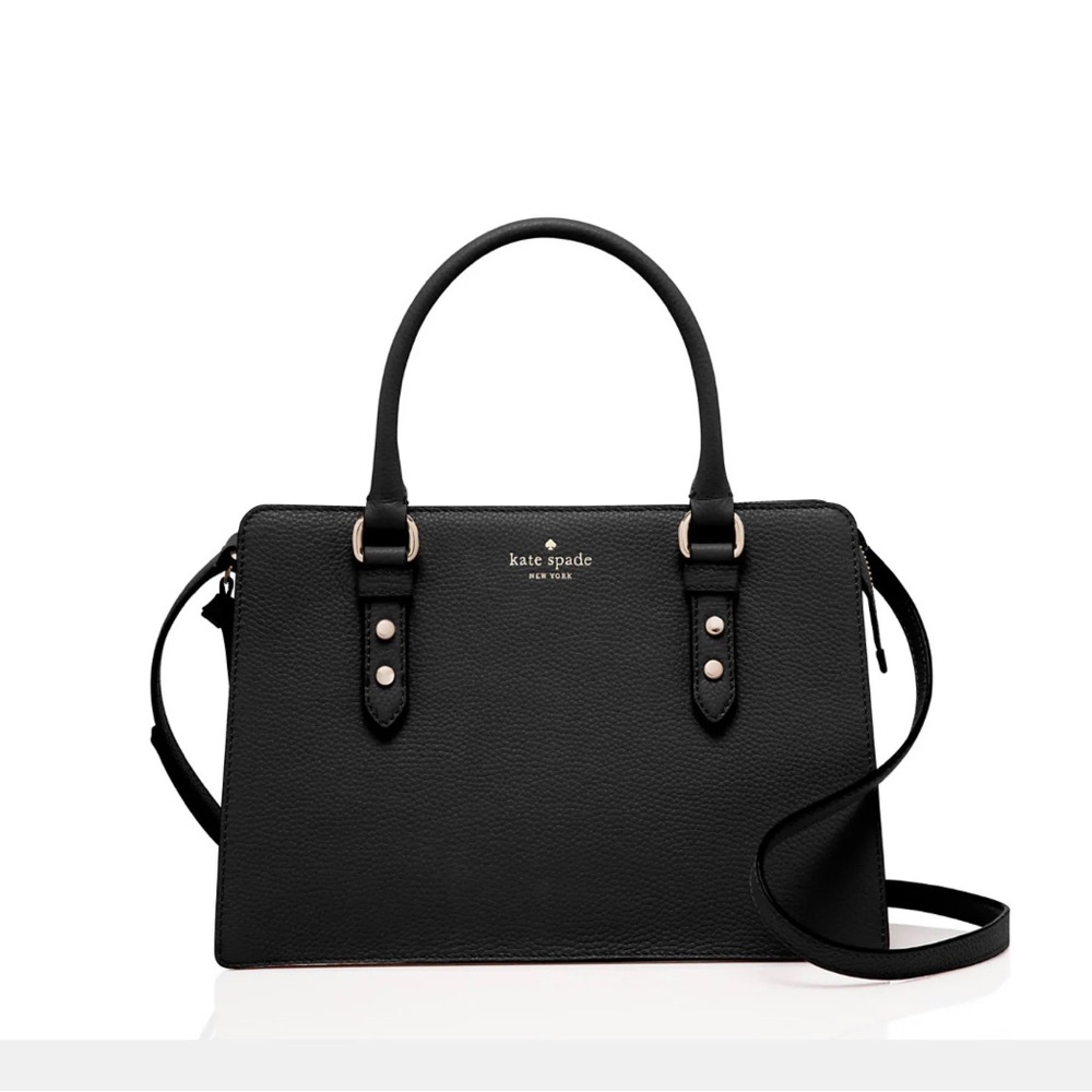 Kate Spade black leather satchel
